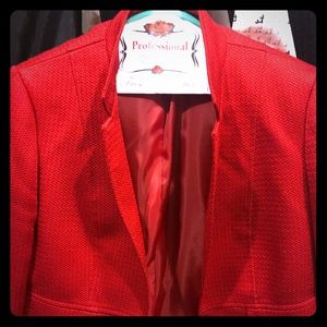 Red Tahari Blazer size 10p